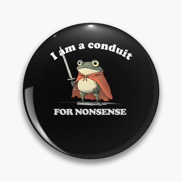 Item preview,  I Am a Conduit for Nonsense Funny Frog Vintage designed and sold by Ariana De Amicis.