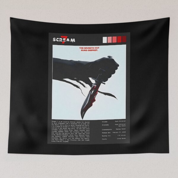 Item preview, scream 7 designed and sold by funeralbeat.