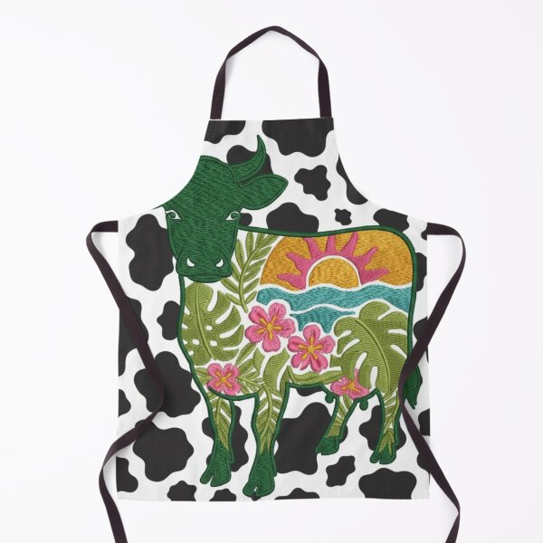 Item preview, Colorful Floral Cow – Psychedelic Farm Art designed and sold by HeyHas.