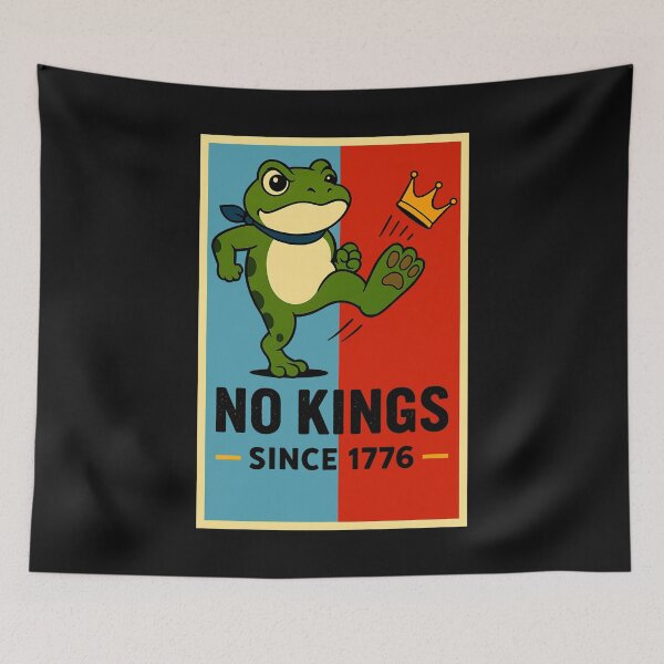 Item preview, Frog No Kings Shirt Men Women No Kings In America designed and sold by yartyartyart.