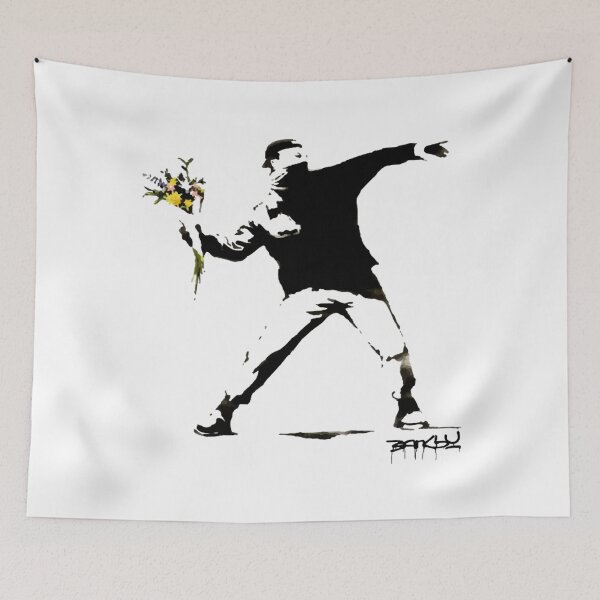 Item preview, BANKSY Flower Thrower  designed and sold by lowmza.