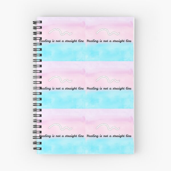 Item preview, Healing is Not a Straight Line - Watercolor Aesthetic designed and sold by MindfulZen.