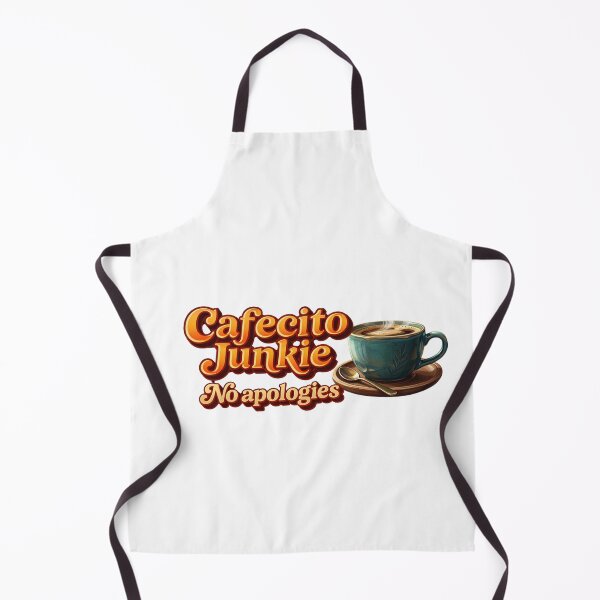 Item preview, "Cafecito Junkie No Apologies Funny Latina Sticker Shirt Phone Case, Cuban Coffee Addict Gift, Hispanic Mom Florida" designed and sold by De Aqui y de Alla Studio.
