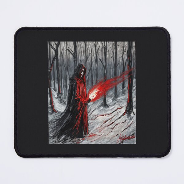 Item preview, Black Metal Torch in Frozen Forest designed and sold by Artisticanvas.