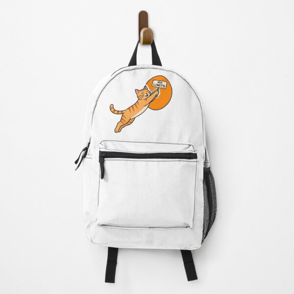 Item preview, No Limits Cute Jumping Cat – Funny Motivational Cat Sticker designed and sold by YoussefTouch.