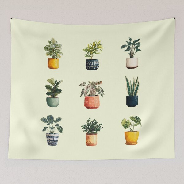 Item preview, Cute Indoor Plants designed and sold by bubblyrainbow.