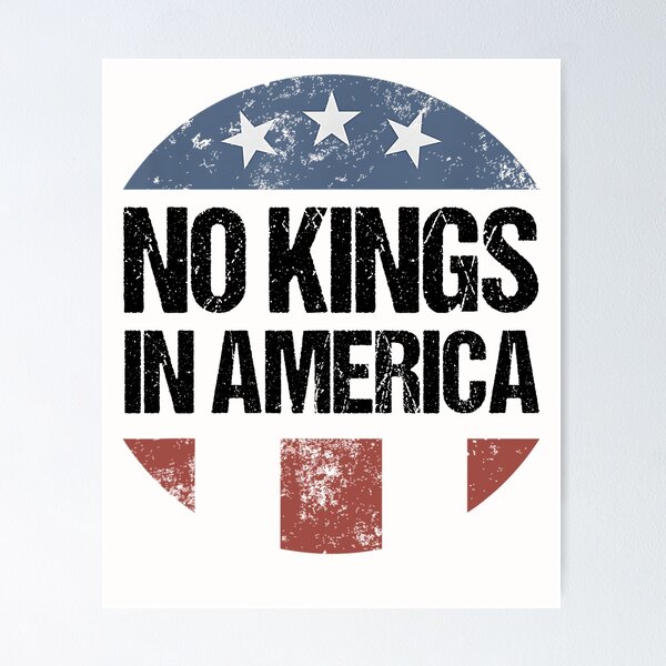 Item preview, No Kings in America Vintage Patriotic No Kings designed and sold by yartyartyart.