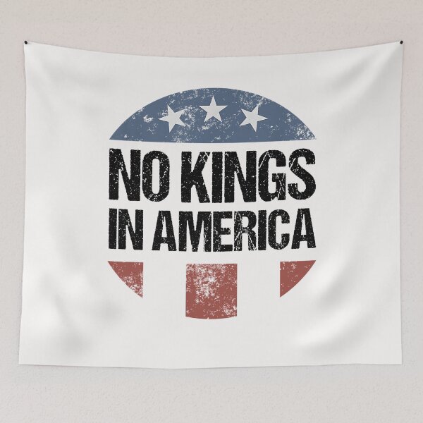 Item preview, No Kings in America Vintage Patriotic No Kings designed and sold by yartyartyart.