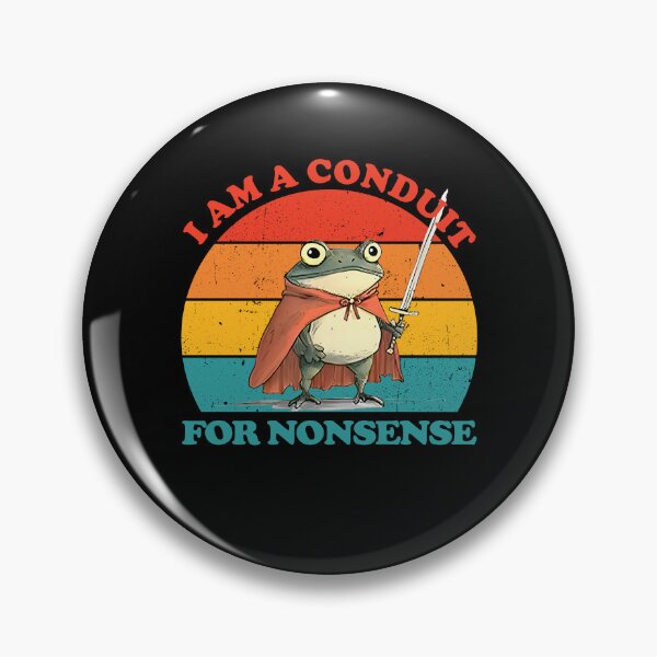Item preview,  I Am a Conduit for Nonsense Funny Frog Vintage designed and sold by Ariana De Amicis.