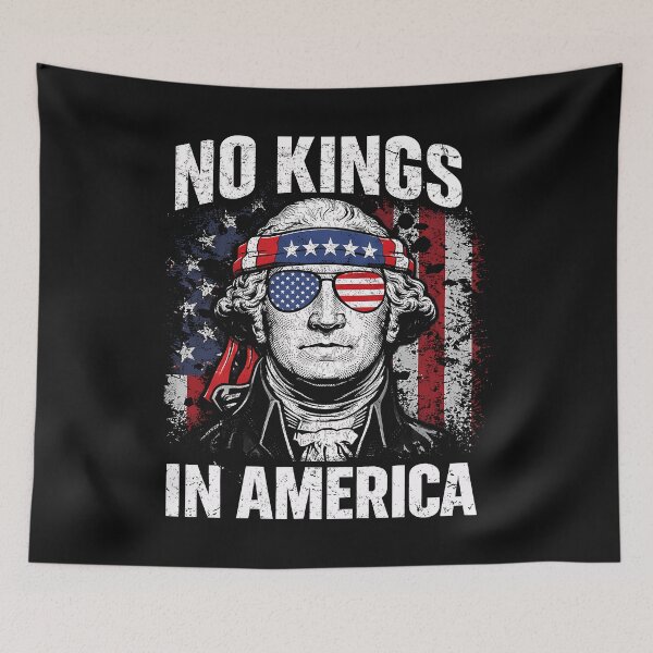 Item preview, No Kings in America Since 1776 Distressed USA Flag No Kings designed and sold by yartyartyart.