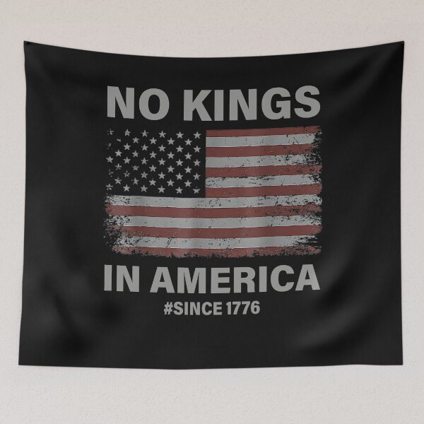 Item preview, No Kings in America Since 1776 Vintage America Flag No Kings designed and sold by yartyartyart.