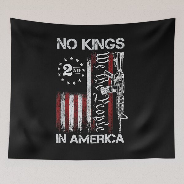 Item preview, No Kings In American Vintage USA Flag Patriotic No Kings designed and sold by yartyartyart.