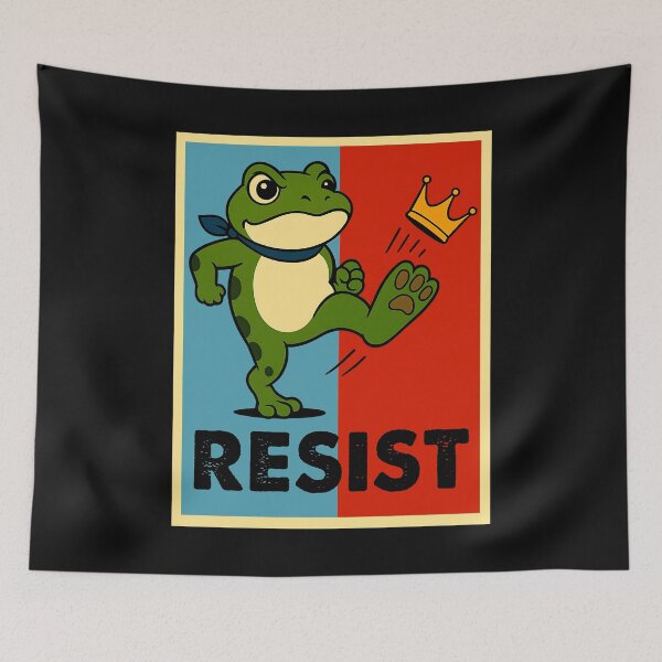 Item preview, Portland Frog Protest Shirt for Men and Women No Kings designed and sold by yartyartyart.