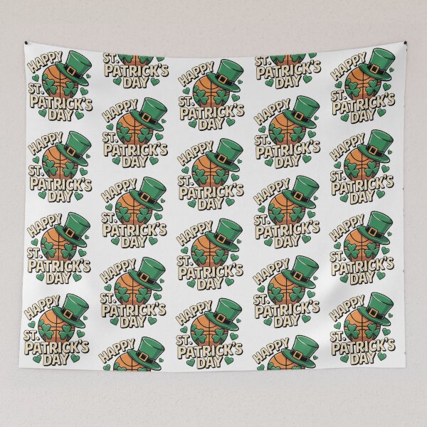 Item preview, Lucky Irish Basketball Theme St. Patrick’s Day designed and sold by QuiteOrbit.