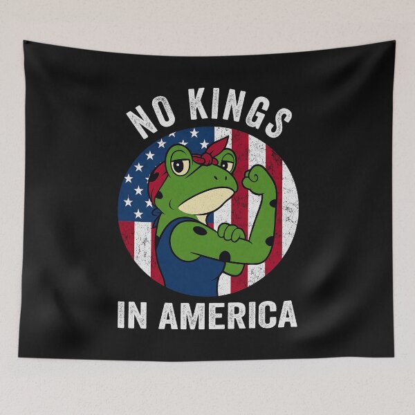 Item preview, No Kings Shirt women Frog Protest No Kings In America designed and sold by yartyartyart.