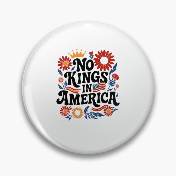 Item preview, No King In America shirt Men Women Floral 4th july No Kings designed and sold by yartyartyart.