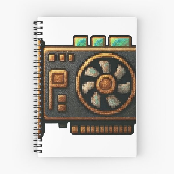 Item preview, Vintage pixel art computer graphics card with golden accents designed and sold by Creative88Art.