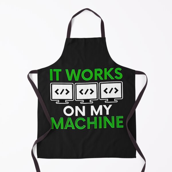 Item preview, It Works On My Machine Funny Developer Debugging Meme designed and sold by Zenith Design.