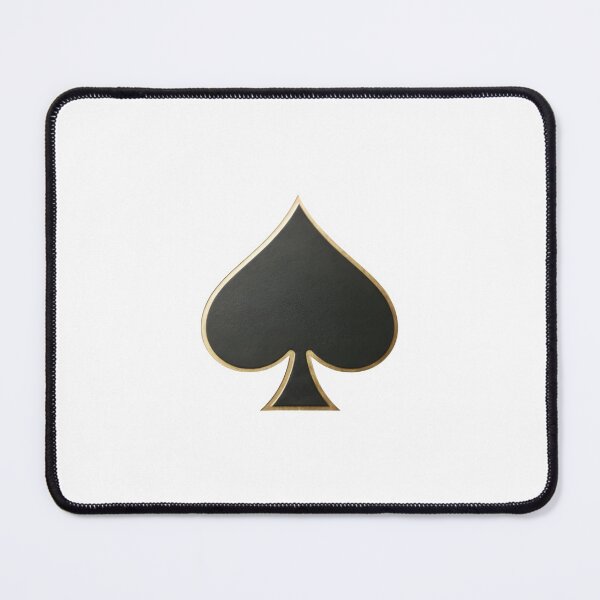 Item preview, Elegant black spade symbol with gold outline for luxury designs designed and sold by Creative88Art.