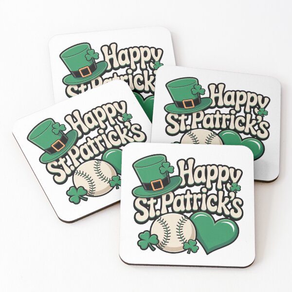 Item preview, St. Patrick’s Day Baseball Shamrock Lucky designed and sold by QuiteOrbit.