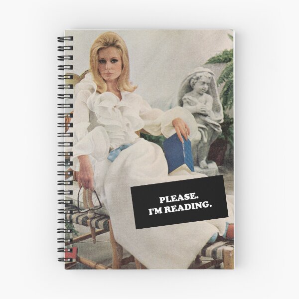 Item preview, Please I'm Reading - Funny 1960s Glamorous Blonde designed and sold by The Sticker Bureau.