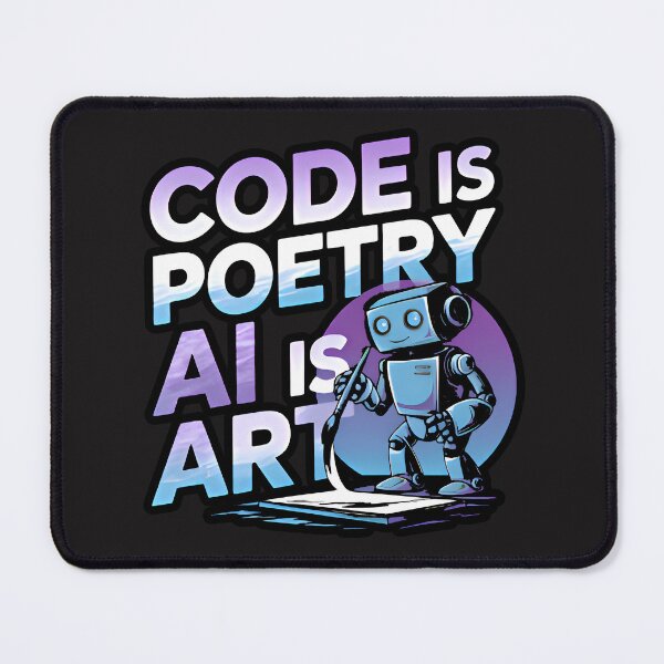 Item preview, Code Is Poetry AI Is Art Creative Robot Painter designed and sold by Zenith Design.