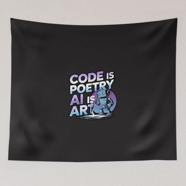 Item preview, Code Is Poetry AI Is Art Creative Robot Painter designed and sold by Zenith Design.