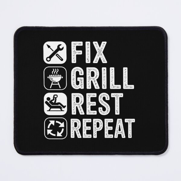 Item preview, Funny Dad BBQ Fix Grill Rest Repeat Mens Gifts Fathers Day Dad designed and sold by ZACK ART.