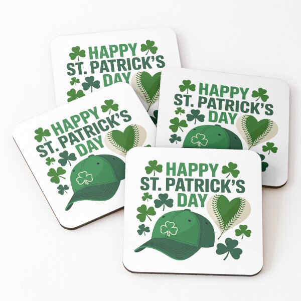Item preview, St. Patrick’s Day Shamrock Baseball designed and sold by QuiteOrbit.