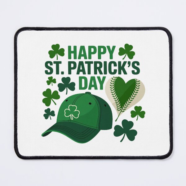 Item preview, St. Patrick’s Day Shamrock Baseball designed and sold by QuiteOrbit.
