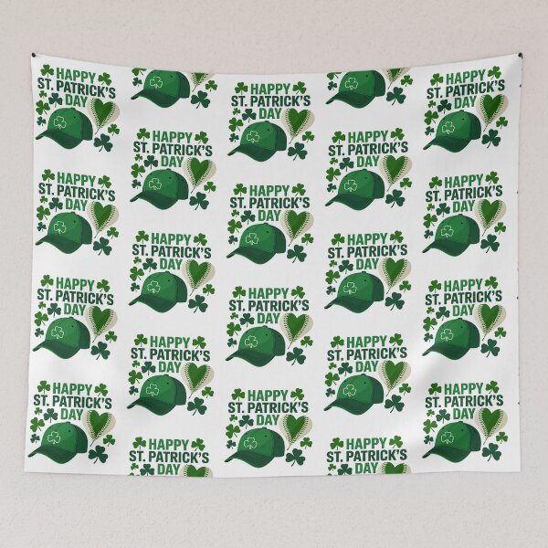 Item preview, St. Patrick’s Day Shamrock Baseball designed and sold by QuiteOrbit.