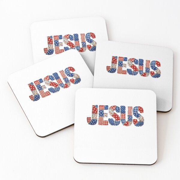 Item preview, Faux Quilted Jesus 4th July designed and sold by Szekeresrenato.