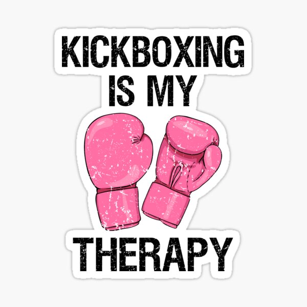 Item preview, Kickboxing is my Therapy Shirt womens Funny Boxing class t-shirt designed and sold by worksaheart.
