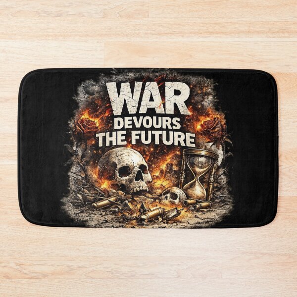 Item preview, War Devours the Future – Anti War Dark Art Sticker designed and sold by YBsahadow.