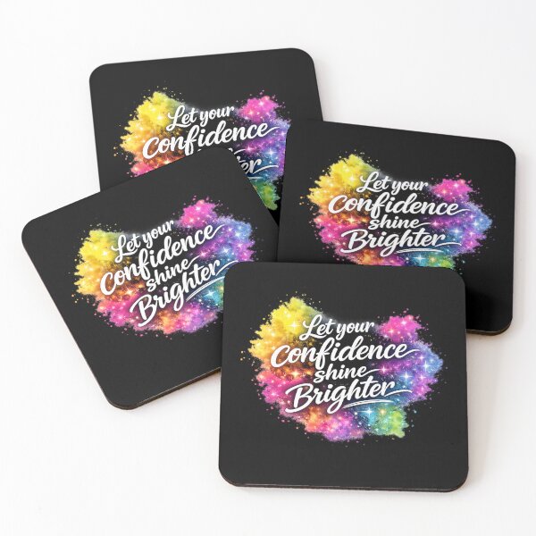 Item preview, Let Your Confidence Shine Brighter – Colorful Glow Motivational Quote Sticker designed and sold by CutePearlStudio.