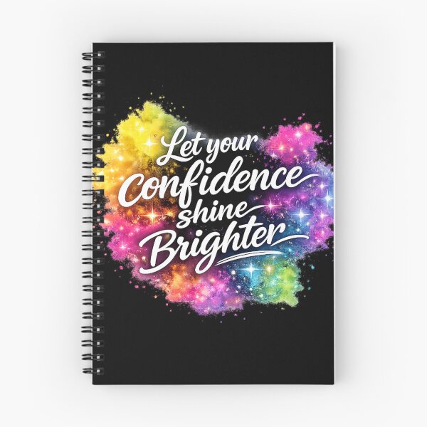 Item preview, Let Your Confidence Shine Brighter – Colorful Glow Motivational Quote Sticker designed and sold by CutePearlStudio.