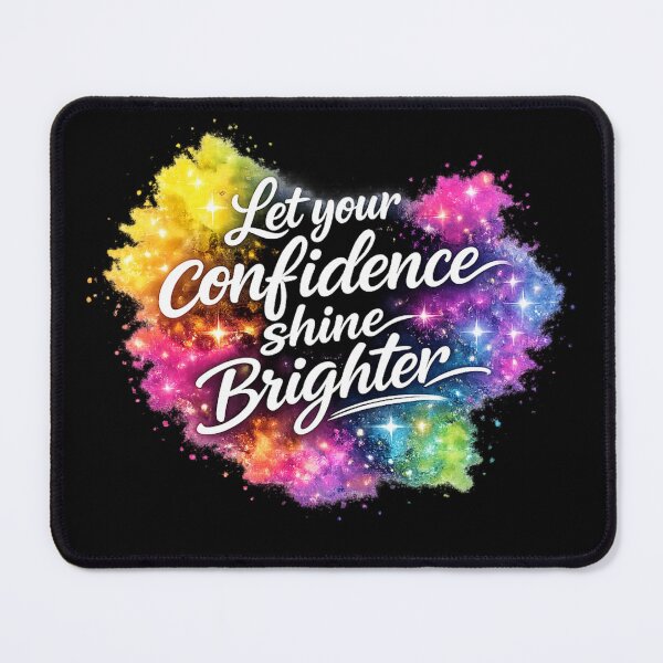 Item preview, Let Your Confidence Shine Brighter – Colorful Glow Motivational Quote Sticker designed and sold by CutePearlStudio.