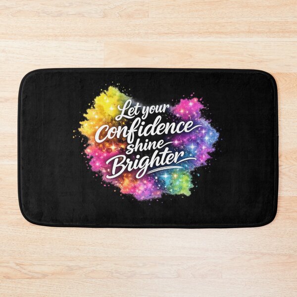 Item preview, Let Your Confidence Shine Brighter – Colorful Glow Motivational Quote Sticker designed and sold by CutePearlStudio.