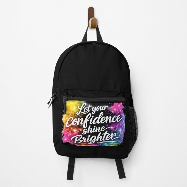 Item preview, Let Your Confidence Shine Brighter – Colorful Glow Motivational Quote Sticker designed and sold by CutePearlStudio.