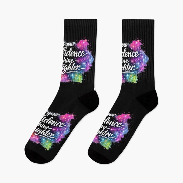 Item preview, Let Your Confidence Shine Brighter – Colorful Glow Motivational Quote Sticker designed and sold by CutePearlStudio.