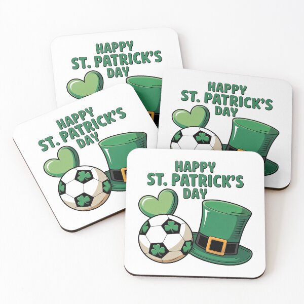 Item preview, St. Patrick’s Day Soccer Shamrock Lucky designed and sold by QuiteOrbit.