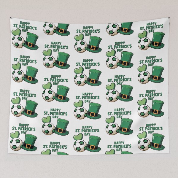 Item preview, St. Patrick’s Day Soccer Shamrock Lucky designed and sold by QuiteOrbit.
