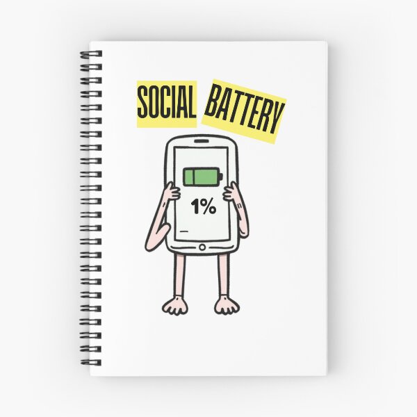 Item preview, Social Battery Low | Funny Introvert Energy Meter  designed and sold by LightPrints.