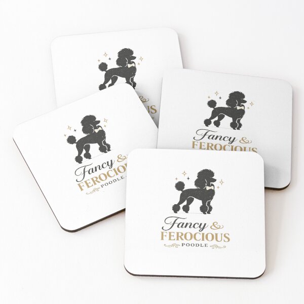 Item preview, Fancy & Ferocious Poodle – Elegant Funny Poodle Lover T-Shirt Design designed and sold by edman765.