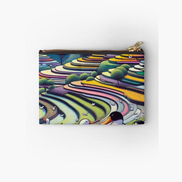 Item preview, Pastel Terraces: Serene Waterfowl Valley designed and sold by daweave77.