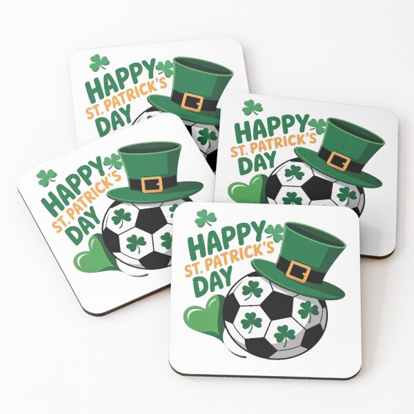 Item preview, Funny Soccer Lover Shamrock Clover Heart St Patrick's Day designed and sold by QuiteOrbit.
