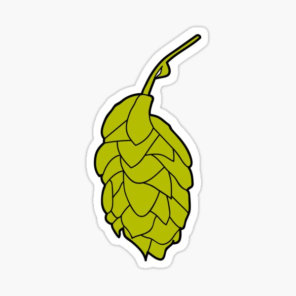 Craft Beer Hops Cone Sticker