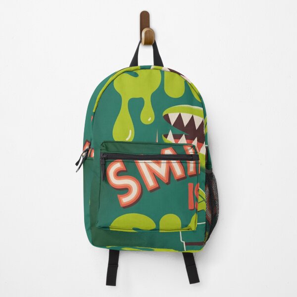 Item preview, Smiling Is a Skill – Retro Carnivorous Plant Dark Humor Graphic designed and sold by NewUSShop.