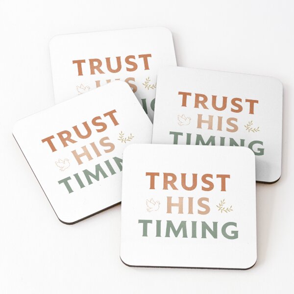 Item preview, Trust His Timing Christian Print designed and sold by Sunniz.