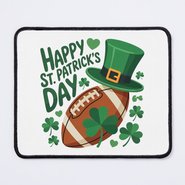 Item preview, Lucky Irish Football Theme St. Patrick’s Day designed and sold by QuiteOrbit.